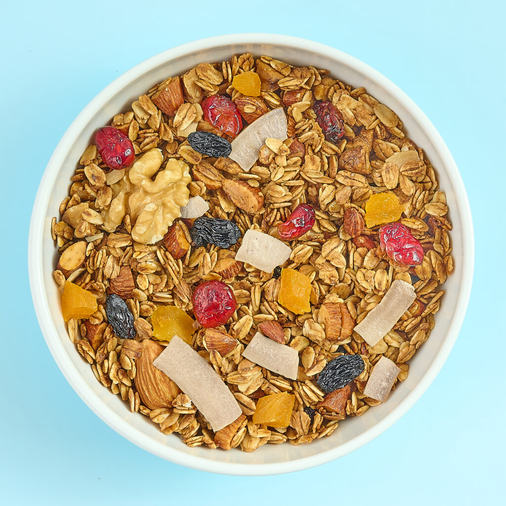 granola photoshoot for brand